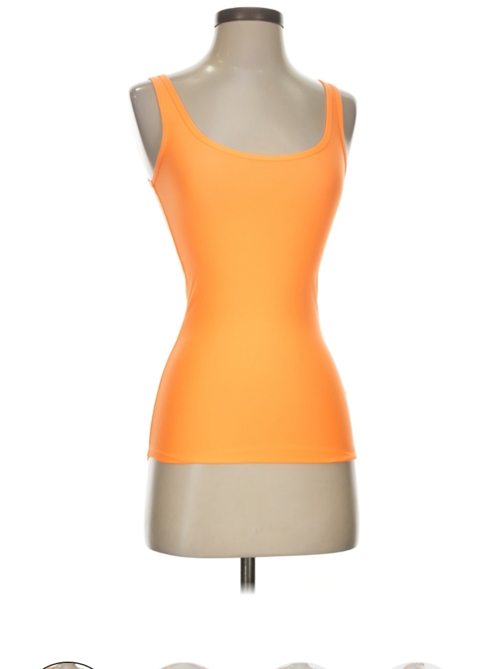 No Boundaries Neon Orange Scoop Neck Tank